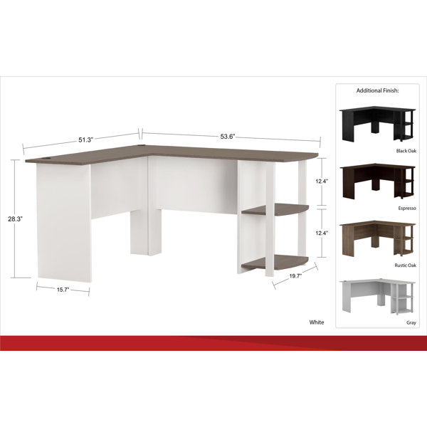 Andover Mills™ Salina LShape Desk & Reviews Wayfair Canada